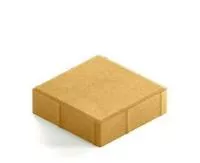 Тротуарная плитка Steingot Практик 60 из белого цемента с полным прокрасом квадрат желтая 200х200х60 мм