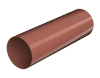 ТН ПВХ 125/82 мм, водосточная труба пластиковая (1,5 м), красный, шт.