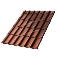 Металлочерепица МЕТАЛЛ ПРОФИЛЬ Ламонтерра X (PURMAN-20-Argillite-0.5)