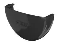 ТН ПВХ 125/82 мм, заглушка желоба, черный, шт.