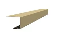 Планка завершающая фальц 0,45 PE с пленкой RAL 1014 слоновая кость