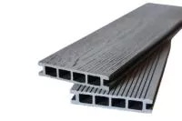 Террасная доска из ДПК (декинг) Dimdeck, Двусторонняя Графит, 6 метров