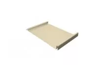 Кликфальц 0,5 Satin с пленкой на замках RAL 1015 светлая слоновая кость