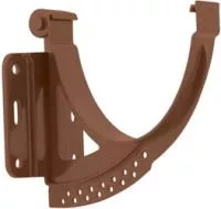 Кронштейн жёлоба, ПВХ, серия Стандарт, цвет Коричневый