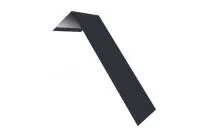 Планка лобовая/околооконная простая 190х50 0,5 GreenCoat Pural BT с пленкой RR 23 темно-серый (RAL 7024 мокрый асфальт)