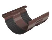 ТН МВС 125/90 мм соединитель желоба, коричневый