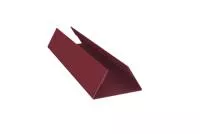 Планка стыковочная сост. нижняя 0,45 Drap RAL 3005 красное вино