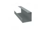 Планка угла внутреннего составная нижняя 0,45 PE с пленкой RAL 7005 мышино-серый