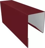 Планка П-образная для профнастила С8 25х20 RAL 3005 красное вино 2м