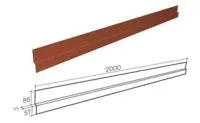 Примыкание к стене Gerard Dark Silver, 2000 мм
