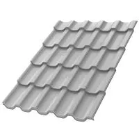 Металлочерепица МЕТАЛЛ ПРОФИЛЬ Трамонтана-M NormanMP (ПЭ-01-9006-0.5)