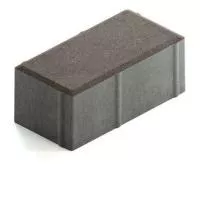 Брусчатка Steingot Сити 80 из серого цемента с частичным прокрасом прямоугольник темно-серая 200х100х80 мм