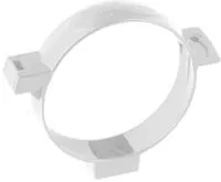 Хомут трубы, ПВХ, серия Стандарт, цвет Белый