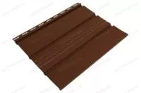 Софит коричневый «Ю-Пласт», частично перфорированный (3,0 м)