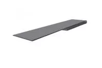 Планка финишная 46х25 0,45 PE с пленкой RAL 9006 бело-алюминиевый