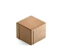 Тротуарная плитка Steingot Сити 80 из белого цемента с полным прокрасом квадрат бежевая 100х100х80 мм