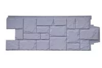 Фасадная панель Grand Line Крупный камень Classic серый