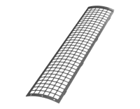 ТН ПВХ 125/82 мм, защитная решетка водосточного желоба 0,6 м, серый, шт.