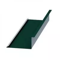 Планка примыкания нижняя (250*122), NormanMP 0.5мм RAL 6005  2м