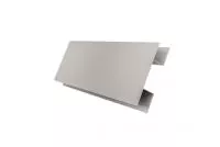 Планка H-образная Экобрус Grand Line 0,5 GreenCoat Pural BT, matt RR 21 светло-серый (RAL 7040 серое окно)