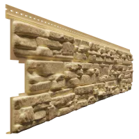 Сайдинг LUX под камень, ROCKY, арахис