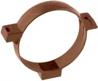 Хомут трубы, ПВХ, серия Стандарт, цвет Коричневый