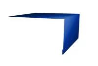 Планка околооконная простая 250х50 0,45 PE с пленкой RAL 5005 сигнальный синий