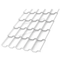 Металлочерепица МЕТАЛЛ ПРОФИЛЬ Трамонтана-X NormanMP (ПЭ-01-9003-0.5)