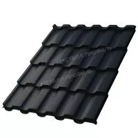 Металлочерепица МЕТАЛЛ ПРОФИЛЬ Монтекристо-XL (VikingMP E-20-9005-0.5)