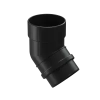 Колено водосточное 45˚ LUX, карбон