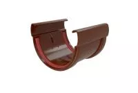 Соединитель желобов Дизайн 135 ПВХ Grand Line шоколадный (RAL 8017)