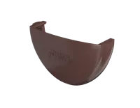 ТН ПВХ 125/82 мм, заглушка желоба, коричневый, шт.