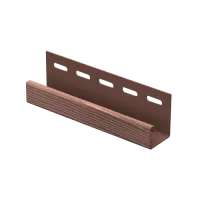 МОРЁНЫЙ J-профиль к сайдингу колл. ТИМБЕР-БЛОК серия ДУБ (3,05 м) 20шт/уп
