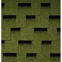 Однослойная гибкая черепица Икопал Плано Кларо зеленая