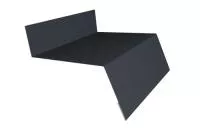 Отлив простой 100 0,5 GreenCoat Pural BT с пленкой RR 23 темно-серый (RAL 7024 мокрый асфальт)