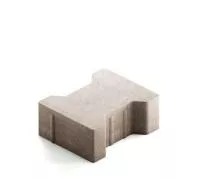 Тротуарная плитка Steingot Сити 80 из белого цемента с полным прокрасом катушка без фаски белая 200х165х80 мм