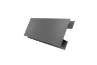 Планка H-образная БХ new 0,45 PE с пленкой RAL 7005 мышино-серый