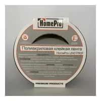 HomePro Полиакриловая клейкая лента UNO PROF черный (60мм х 25м)