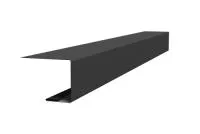 Планка завершающая фальц 0,5 GreenCoat Pural BT, matt RR2Н3 (RAL 7016 антрацитово-серый)