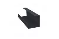 Планка угла внутреннего составная нижняя 0,5 Satin с пленкой RAL 7024 мокрый асфальт