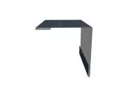 Угол внешний 50х50 0,45 PE с пленкой RAL 7024 мокрый асфальт