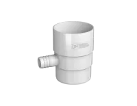 ТН ПВХ 125/82 мм, отвод для сбора воды, белый, шт.