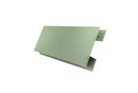 Планка H-образная Экобрус GL 0,45 PE с пленкой RAL 6019 бело-зеленый