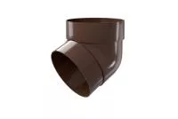 Колено трубы 67 град. ПВХ Grand Line коричневое (RR 32)