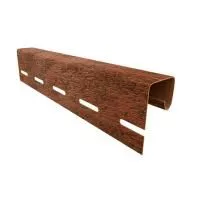 КРАСНЫЙ J-профиль к сайдингу колл. СТОУН-ХАУС серия КИРПИЧ (3,05 м) 20шт/уп