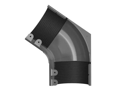 ТН МВС 125/90 мм внутренний угол желоба 135°, коричневый