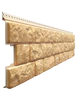 Сайдинг LUX под камень, BERGART, пекан