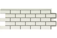 Фасадная панель Grand Line Состаренный кирпич Design молочный со швом RAL 7006