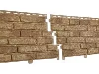 Фасадная панель Стоун-хаус Кварцит Темно-бежевый