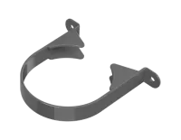 ТН ОПТИМА 120/80 мм, хомут трубы пластиковый, серый, шт.